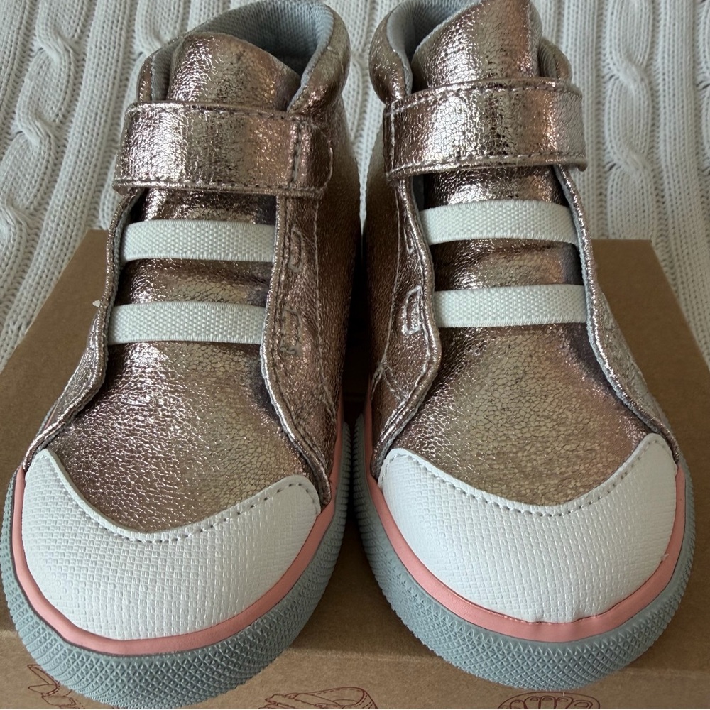 See Kai Run Drew Rose Gold Size 8 Toddler Girls Sneaker Shoes NEW First Walker - Picture 5 of 9